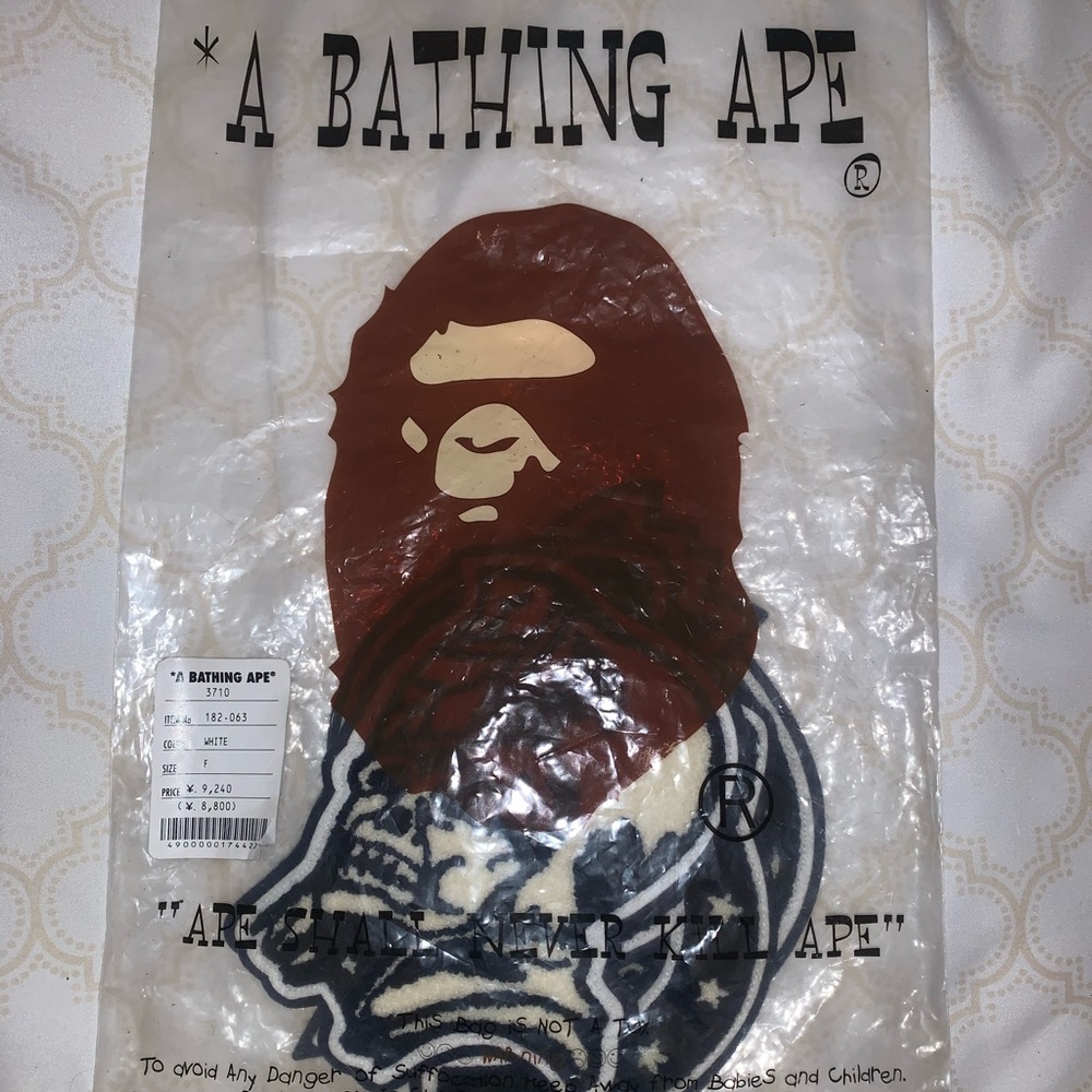 Vintage A Bathing Ape/ Ursus Bape varsity patches.